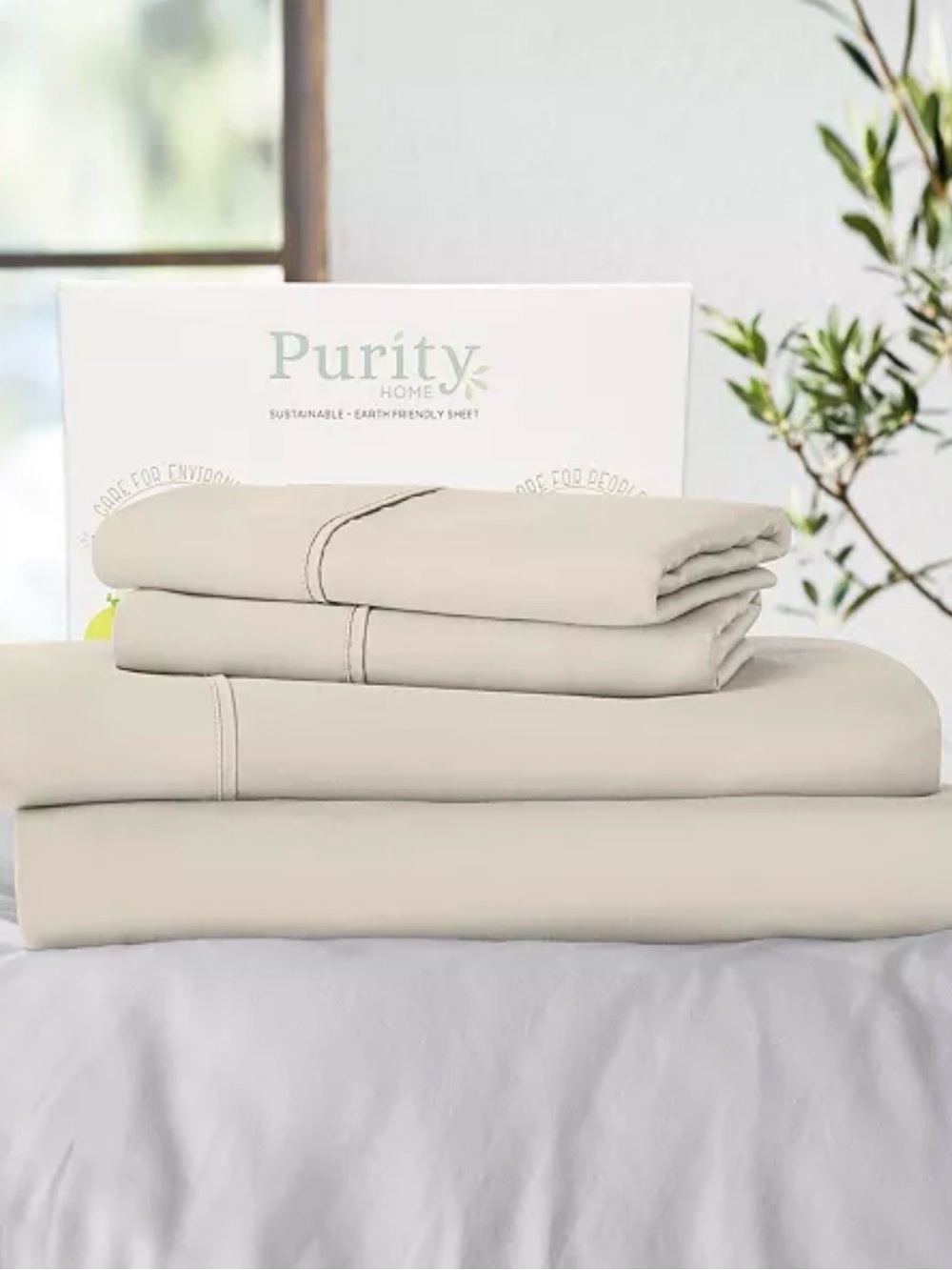 400 Thread Count Cotton Percale 4-Pc. Sheet Set, King